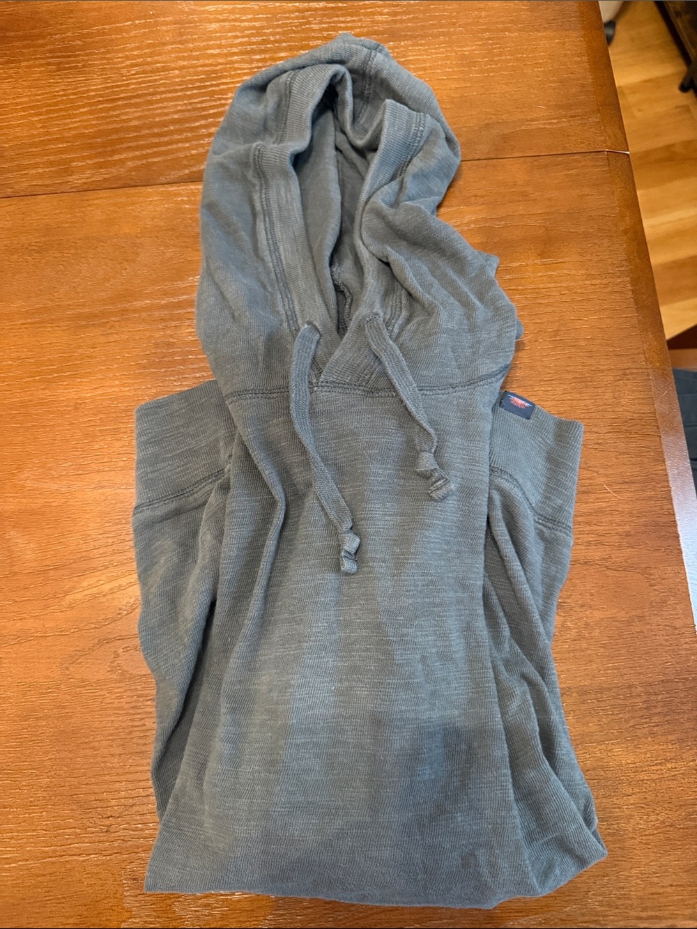 Faherty Men's Crewneck Hooded Sweater - Slate Green